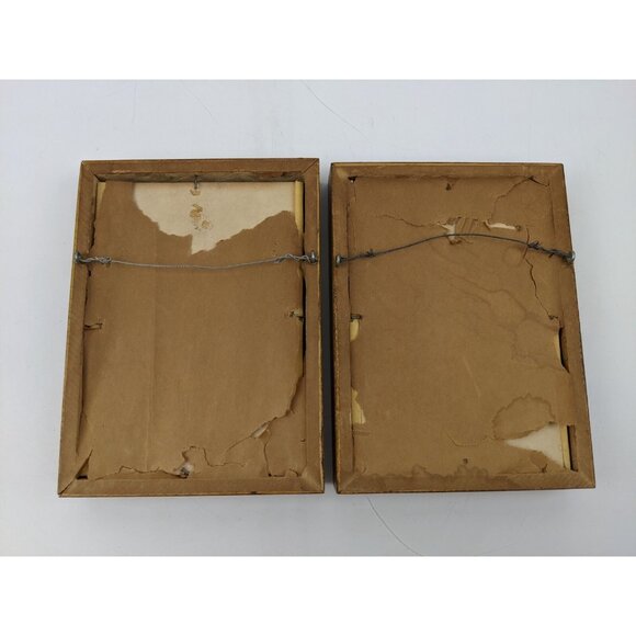 Joan Kimpel Hand Painted Framed Floral Flowers Art Work 6"x8" Vintage Rustic - Picture 8 of 11